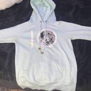 womens size xs light turquoise 10 tree hoodie